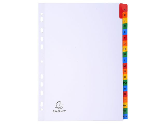 Register Exacompta A4 A-Z Mylar Hvi/Frg