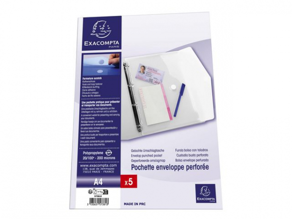 Dokumentmappe Exacompta M/Hull A4 (5 stk)
