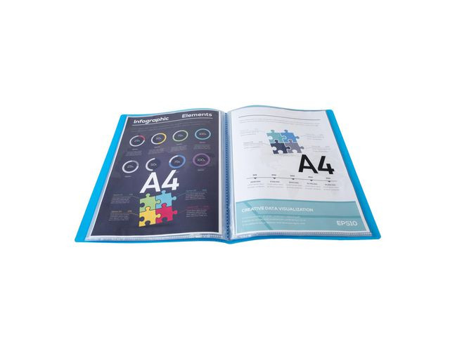 Presentasjonsmappe Exacompta 60L Ass (4 stk)