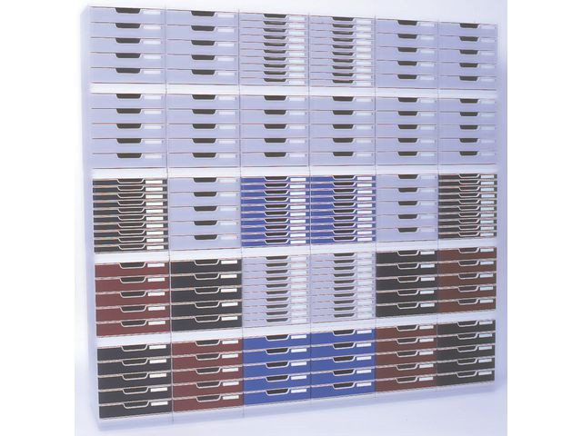 Skuffekabinett Exacompta 3Skuff Grå/Sort