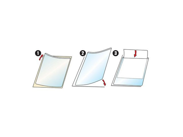 Plastlomme Djois A4 Selvklebende (10 stk)