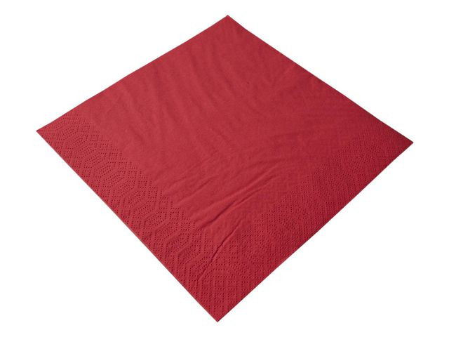 BildeServiett Linella 3L 33Cm Rød (125 stk)