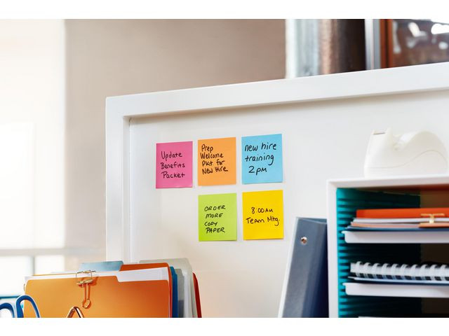 Notatblokk Post-It Ssn 76X76 Rainbow (12 stk)