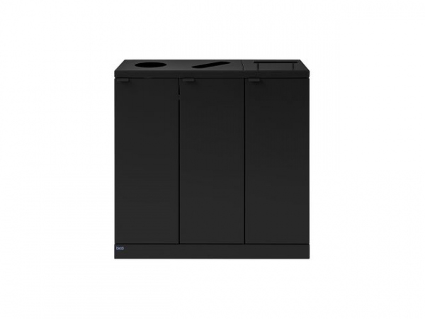 Avfallsbeholder Bica 875 3X65L Sort