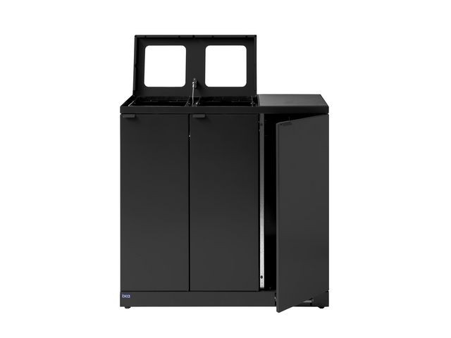 Avfallsbeholder Bica 973 3X65L Antrasitt