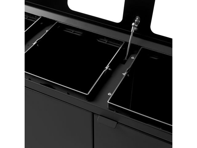 Avfallsbeholder Bica 950 2X65/45L Sort