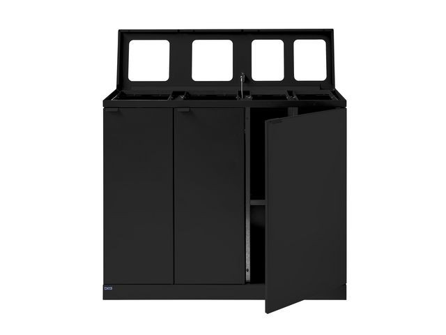 Avfallsbeholder Bica 950 2X65/45L Sort