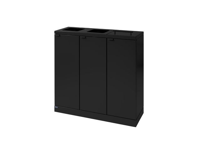 Avfallsbeholder Bica 873 3X65L Sort
