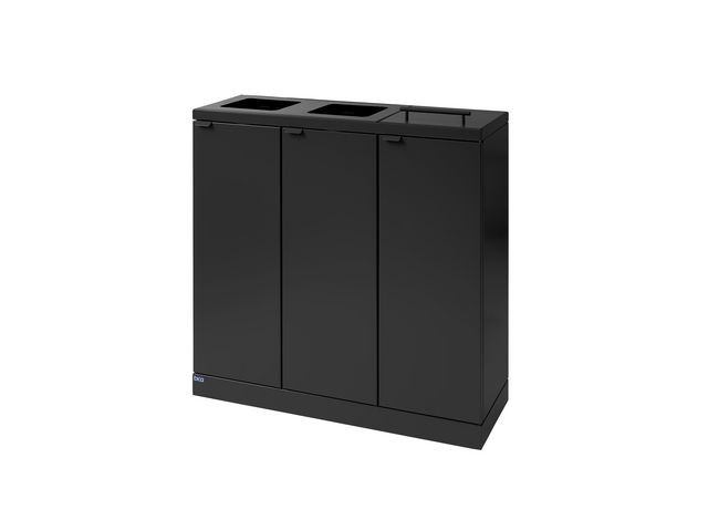 Avfallsbeholder Bica 873 3X65L Antrasitt