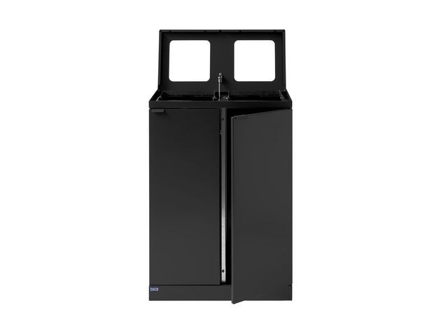 Avfallsbeholder Bica 867 2X65L Antrasitt