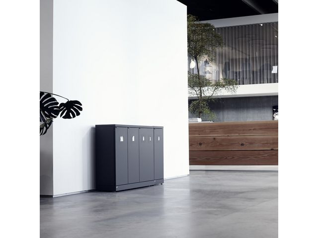 Avfallsbeholder Bica 863 65L Antrasitt