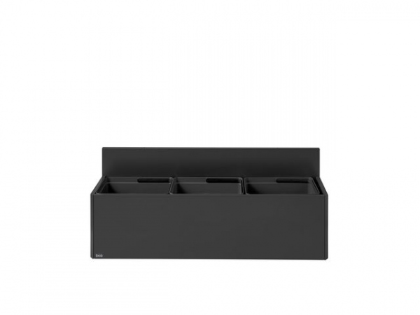 Avfallsbeholder Bica 811 3X20L Sort