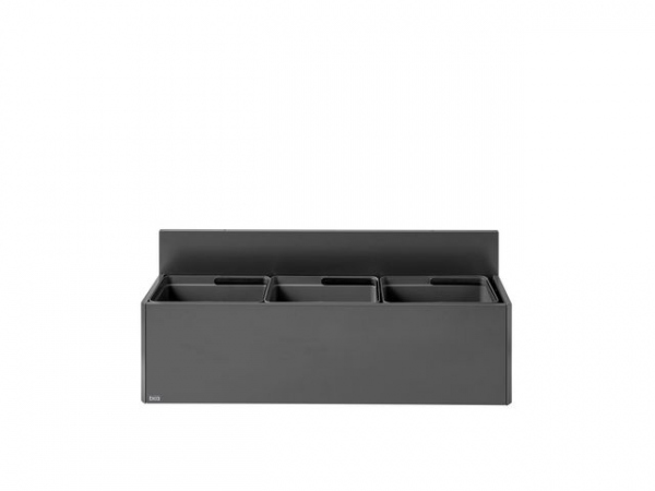 Avfallsbeholder Bica 811 3X20L Antrasitt