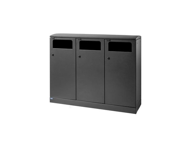Avfallsbeholder Bica 713 Ute 3X100L Antr