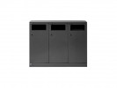 Avfallsbeholder Bica 713 Ute 3X100L Antr