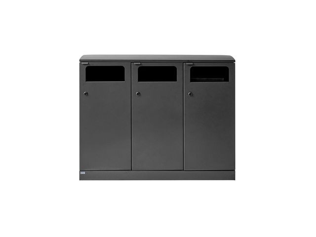 BildeAvfallsbeholder Bica 713 Ute 3X100L Antr