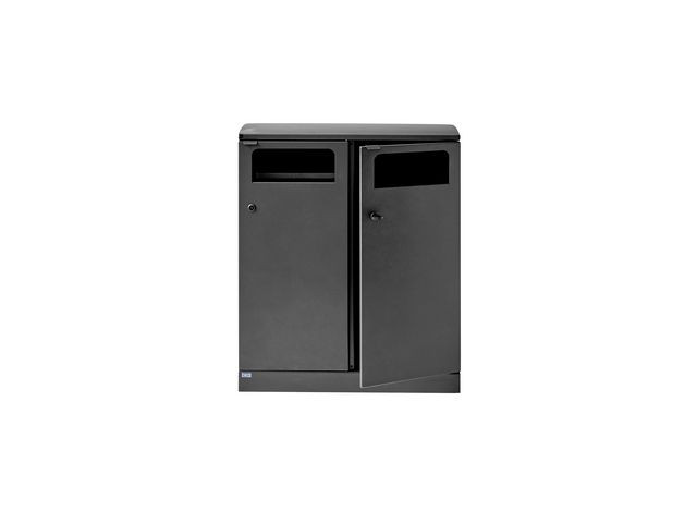 Avfallsbeholder Bica 712 Ute 2X100L Antr