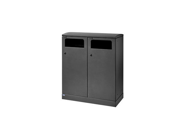 Avfallsbeholder Bica 712 Ute 2X100L Antr