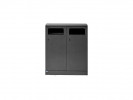 Avfallsbeholder Bica 712 Ute 2X100L Antr
