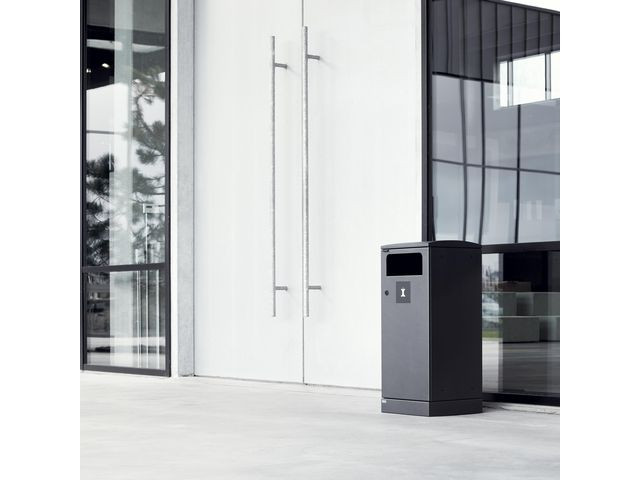 Avfallsbeholder Bica 711 Ute 100L Antras