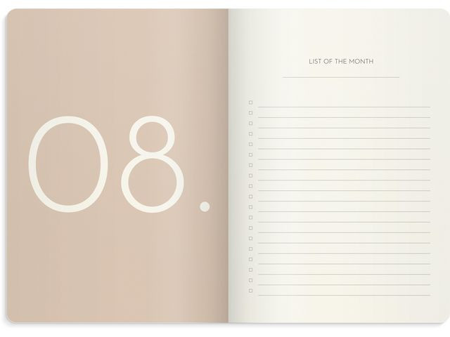 Kalender Week Planner Deluxe A5 Cognac