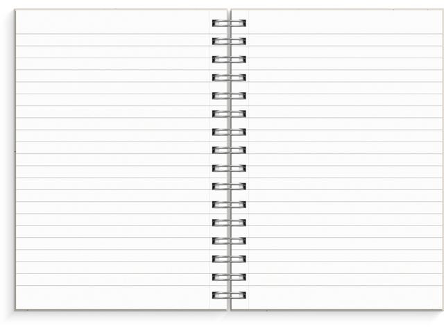 Spiralbok Burde A5 Blå