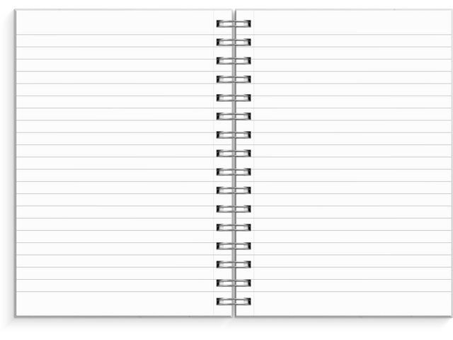Spiralbok Burde A5 Lys Blå