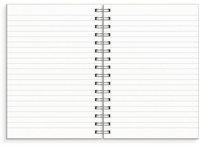 Spiralbok Burde A5 Beige