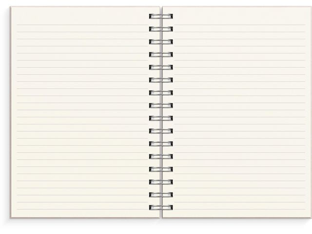 Spiralbok Burde A5 Linjert Rosa