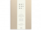 Skrivebok Burde A5 Linjer Beige