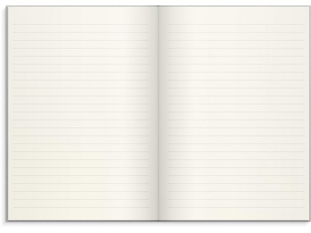 Skrivebok Burde A5 Linjer Lys Grå