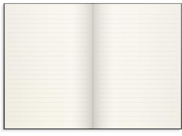 Skrivebok Burde A5 Linjer Mørk Grå