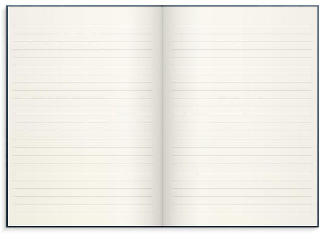 Skrivebok Burde A5 Linjer Mørk Blå