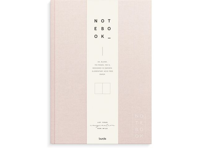 BildeSkrivebok Burde A4 Ulinjert Rosa