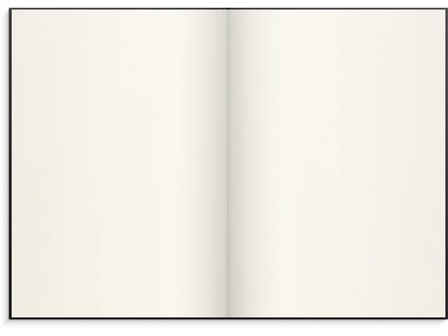 Skrivebok Burde A4 Ulinjert Sort