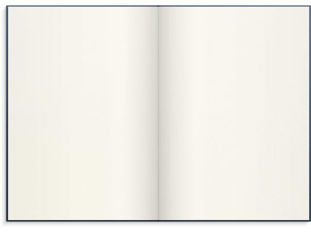 Skrivebok Burde A4 Ulinjert Mørk Blå