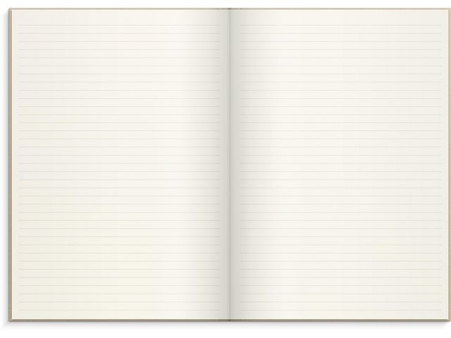 Skrivebok Burde A4 Linjer Beige