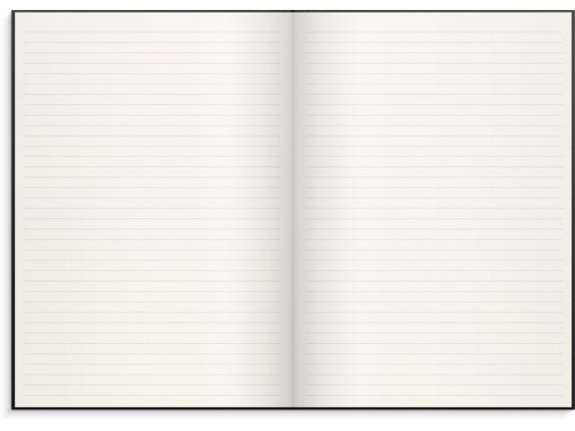 Skrivebok Burde A4 Linjer Sort