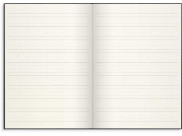 Skrivebok Burde A4 Linjer Mørk Grå