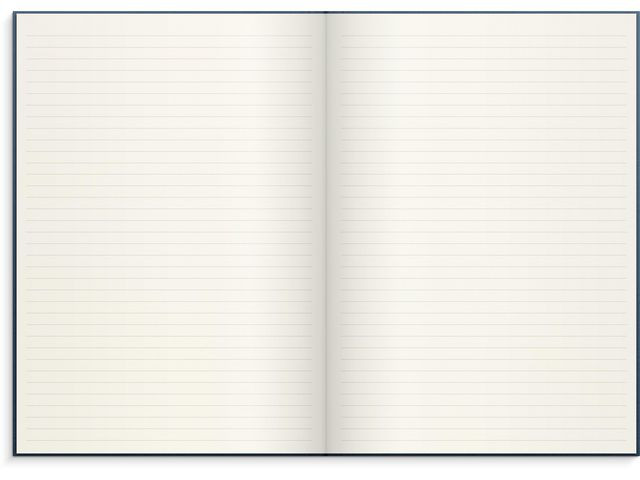 Skrivebok Burde A4 Linjer Mørk Blå