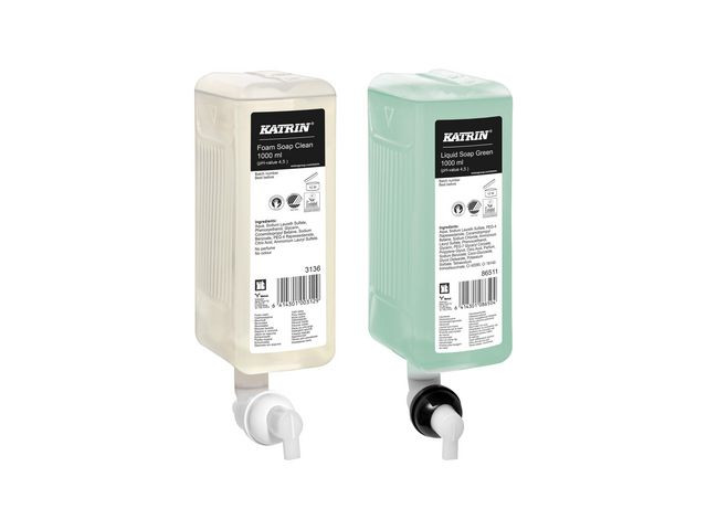 Dispenser Katrin Skum/Flytende 1L Hvit