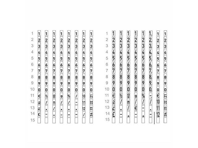Prismerkemaskin Meto Classic M8 2-Linjer