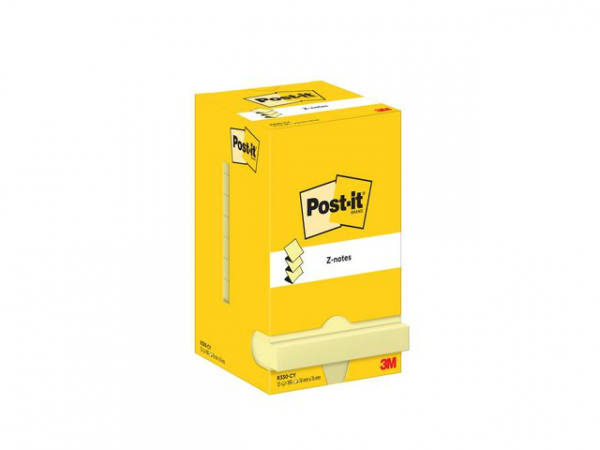 Notatblokk Post-It Zn 76X76 Cy (12 stk)