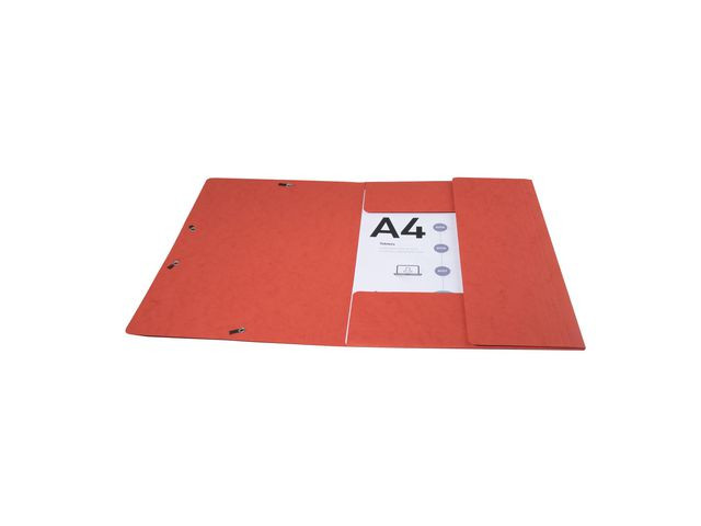Strikkmappe Exacompta A4 3Klaff 425G Rød