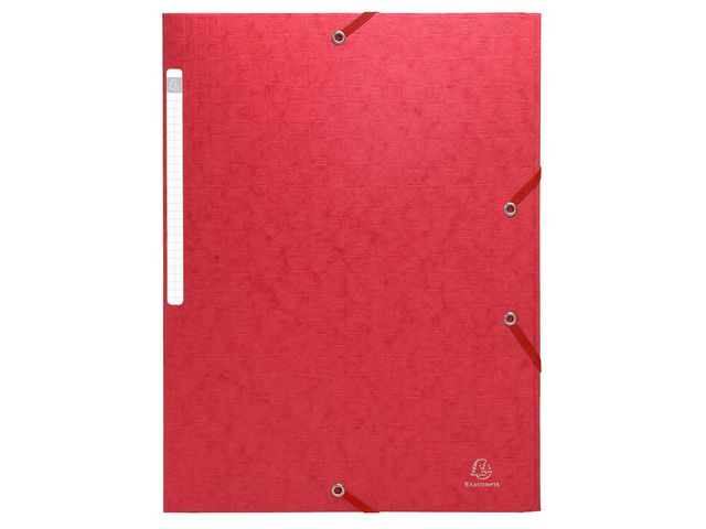BildeStrikkmappe Exacompta A4 3Klaff 425G Rød