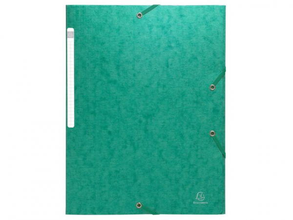 Strikkmappe Exacompta A4 3Klaff 425G Grø