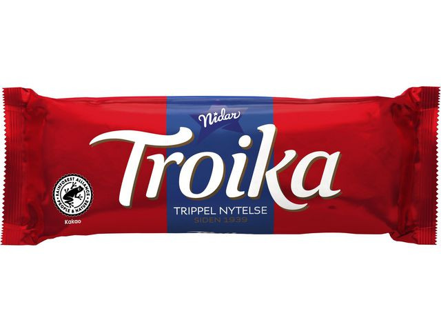 BildeSjokolade Nidar Troika 66G (56 stk)