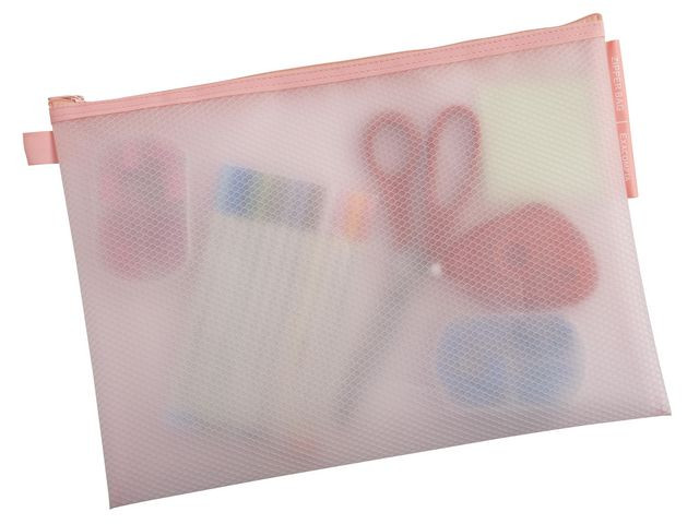 Oppbevaringslomme Gl.lås A5 Pastell Ass (3 stk)