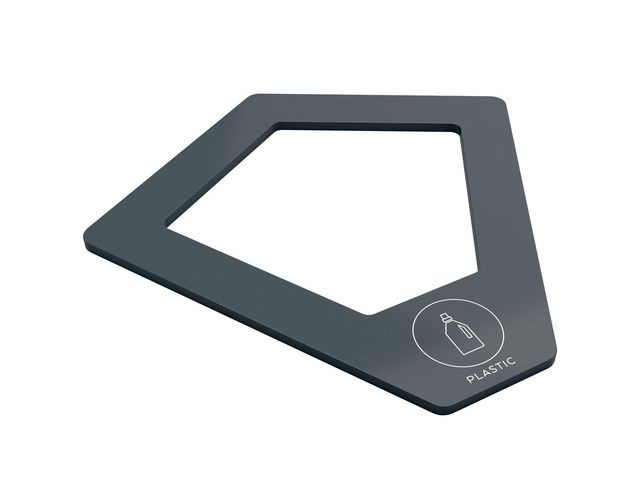 Lokk Kite For Plast, Antrasitt