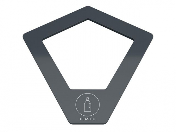 Lokk Kite For Plast, Antrasitt